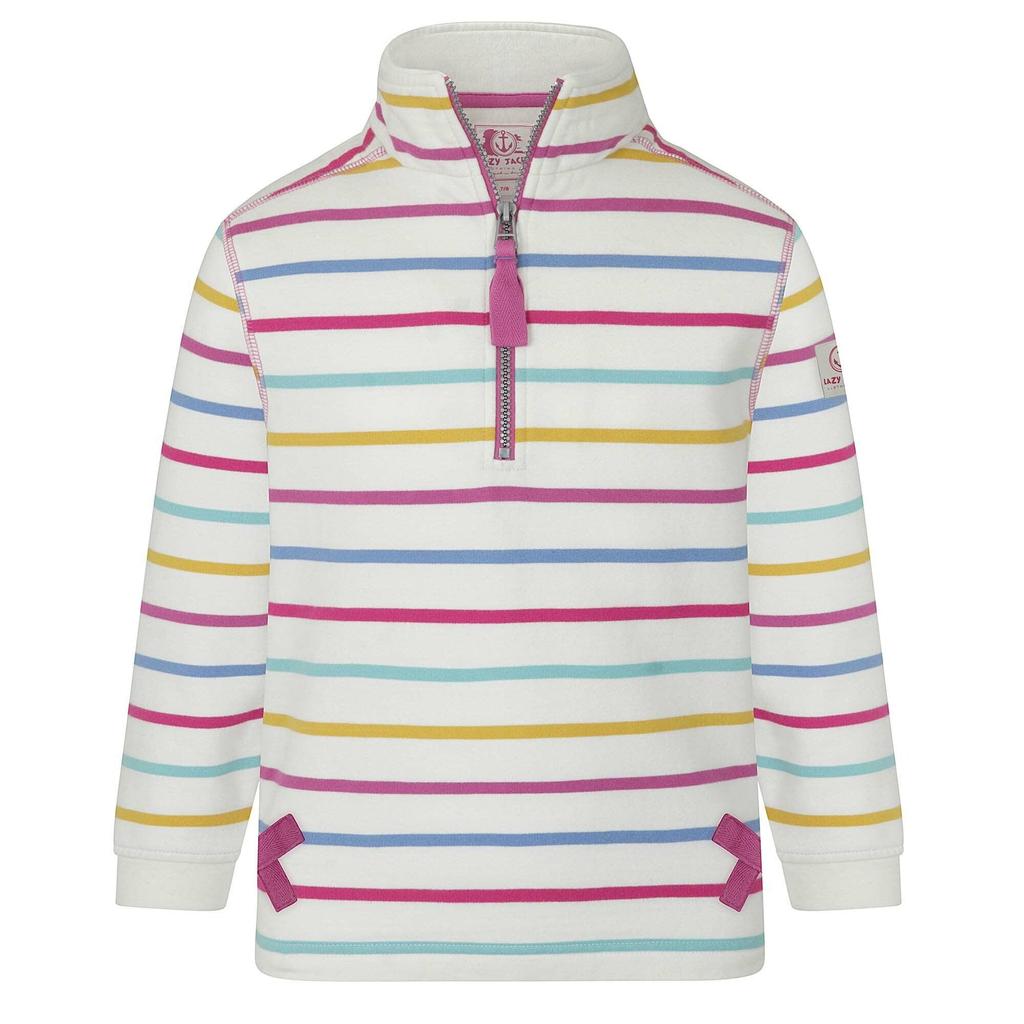 Lazy Jacks Girls Striped Sweatshirt