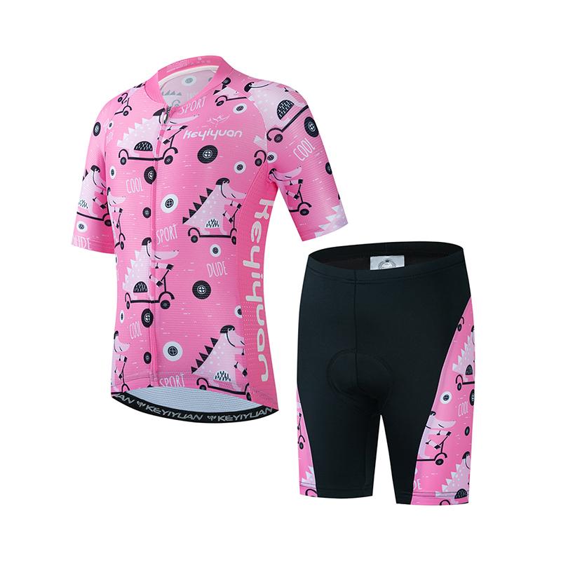 2026 Summer Breathable Cycling Suit Set Boy Girl Short Sleeve Bike Clothing Child Bicycle Wear Mtb T-shirt Abbigliamento Ciclismo
