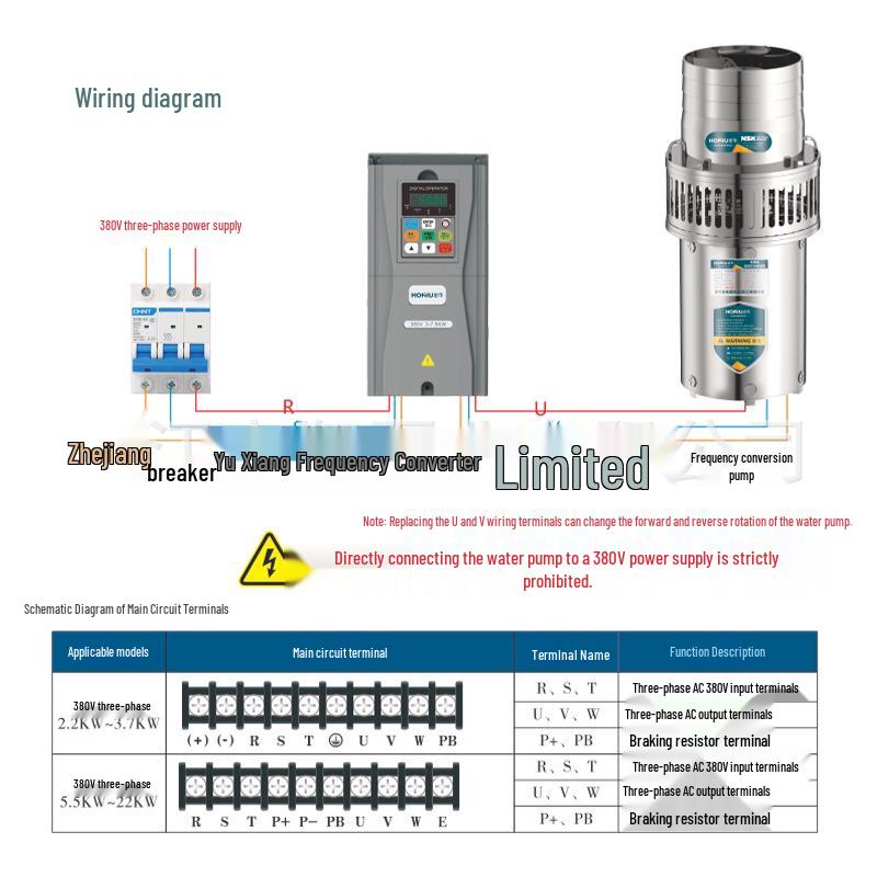 Portable Stainless Steel Submersible Pump with Large Flow for Seawater Aquaculture and Flood Control