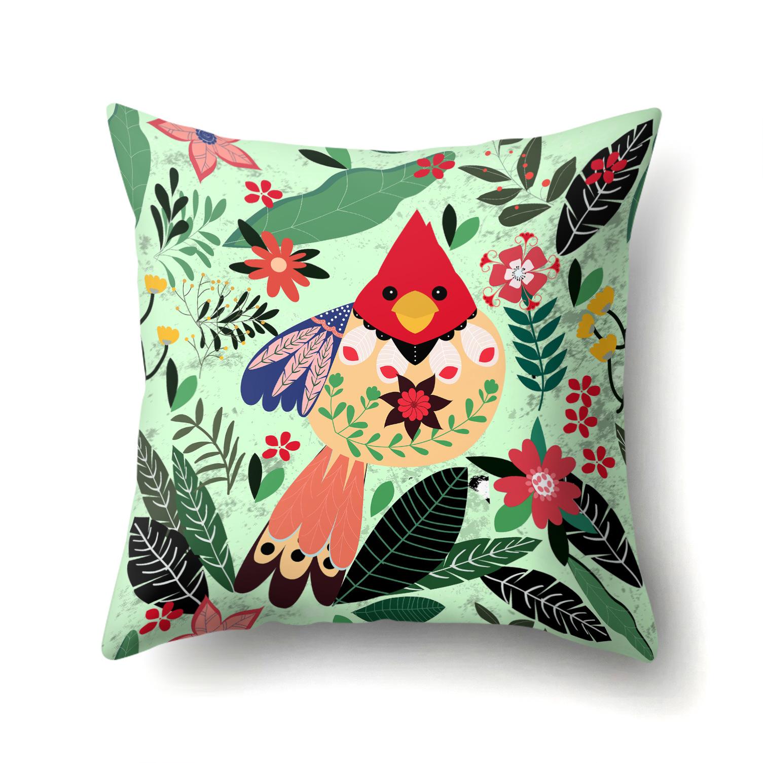 

Animal Single-sided Pillowcase Office Hug Pillowcase Waist Pillowcase Polyester Simple Sofa Pillowcase 45Cm without pillow core