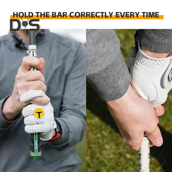 2 Stück Golfschlägergriffe, Golfschwung-Haltungskorrektor, Golfschläger-Handgriff-Trainingshilfe, Golfzubehör für das Golftraining im Freien und im Innenbereich