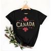 Women's Fashion Casual Maple Leaf Print Top