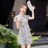 Suit Women's  New Fashion and Thin Jacquard Short-sleeved Top and Shorts Two-piece Trendy Set