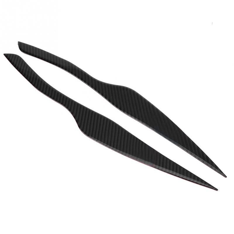 

1 пара углеродного волокна, автомобильные фары, брови, крышка для век, украшения, автомобильные наклейки для BMW 3 серии E90 E91 F30 F34 2006- чёрный