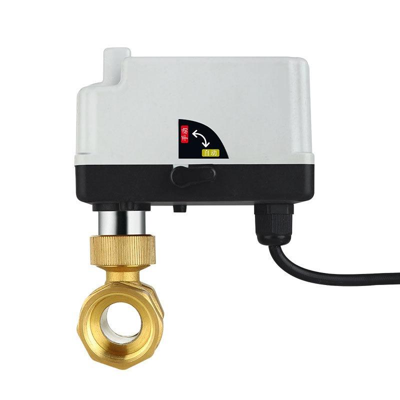 Brass Bidirectional Electric Ball Valve AC220V 1/2 "3/4" 1 "1-1/4" 1-1/2 "waterproof Electric Ball Valve Dual Control T/L Type