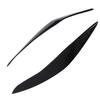 2 Pcs Headlight Eyebrow Left Right Front Light Eyelid Cover Trim for 5 Series F10 Pre‑LCI 2010 to 2013