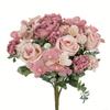 Peony Rose Hydrangea Wedding Decoration Dining Table Photography Props Artificial Fake Flower Factory Party Vase Arrangement