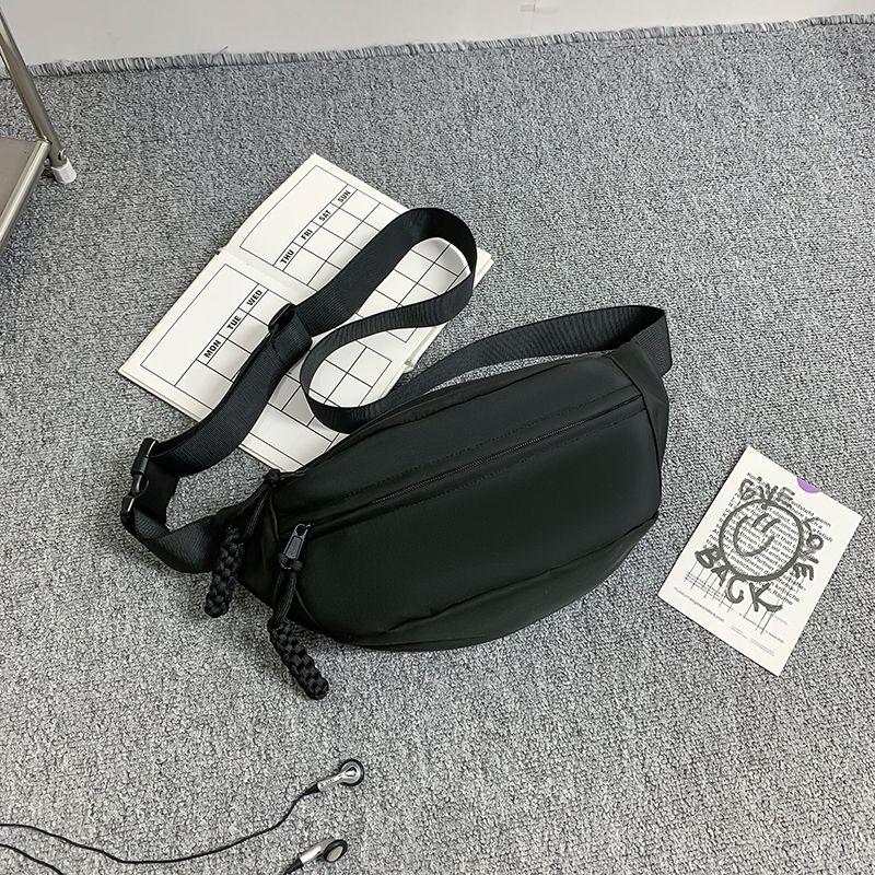 Brusttaschen, Bananentasche für Damen, Sling-Crossbody-Hüfttasche aus Canvas, Lauf-Hüfttasche, lässige Bauchtaschen, Sport-Halbmond-Gürteltasche