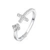 Ring [Pure Silver·Original Design] Cross Open Ring, Temperament and High-end Original Ins Style Confession Exquisite Gift Box ZJYJZ-YS-168