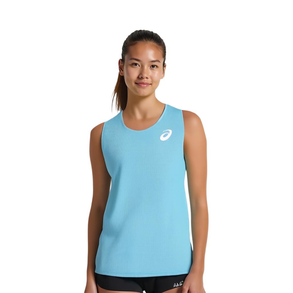 Asics Elite Professional Team Casual Comfortable Breathable Quick-Dry Vest Women Tops Blue 2012C711-400