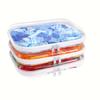 3pcs Transparent Zippered Storage Organizer Set Hard Plastic Bags Travel-Friendly Organizer for Cosmetics Crafts Office Supplies