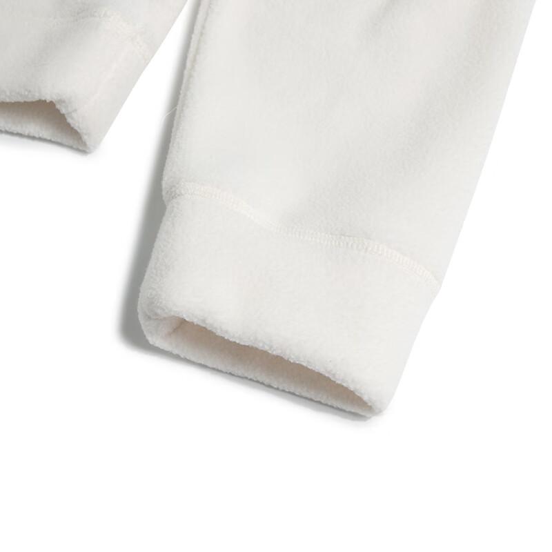 Adidas Solid Color Hooded Sports Fitness Casual Fleece Pullover Sweatshirt Women Tops White IP7043