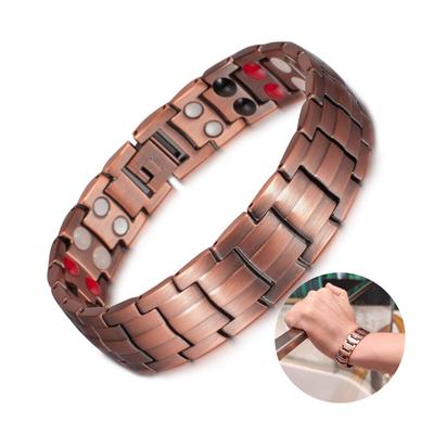 Pure Copper Energy Bracelet, Magnetic Vintage Chain For Men And Women, Germanium Treatment