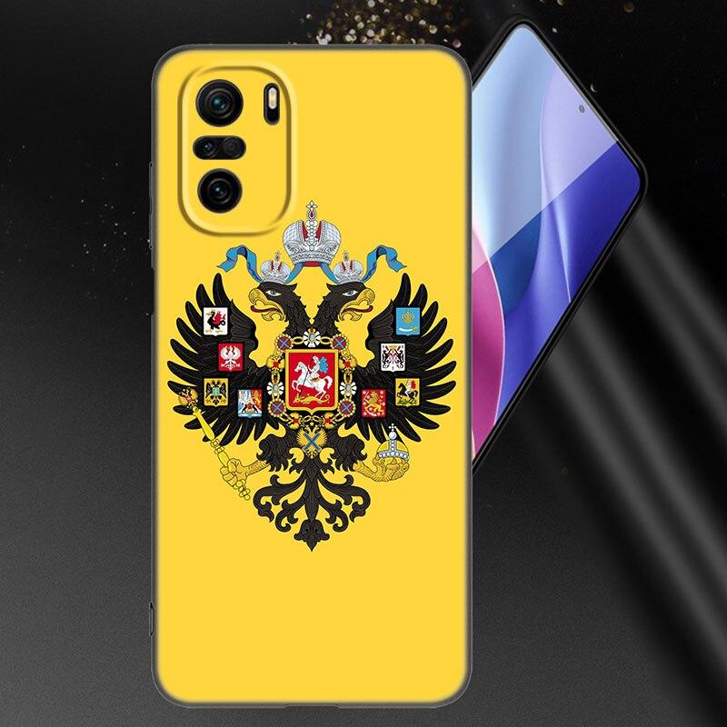 Russia Russian Flags Emblem Phone Case For Xiaomi Mi POCO X3 NFC GT M4 M3 12 11T 10T Pro A3 11 Lite NE 5G 12X 11i F3 Black Cover