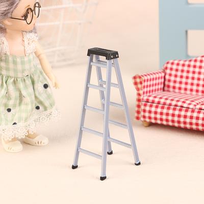 1:12 Mini plastový model žebříku pro domeček pro panenky Nábytek pro domeček pro panenky Žebřík Dekor Hračka Příslušenství Mikro scéna Stavební rekvizity