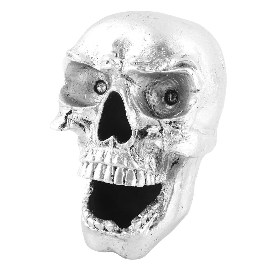 Motorcycle Headlight Skull Decoration Retro Head Bone Headlight Decoration for Motorcycle Decorations