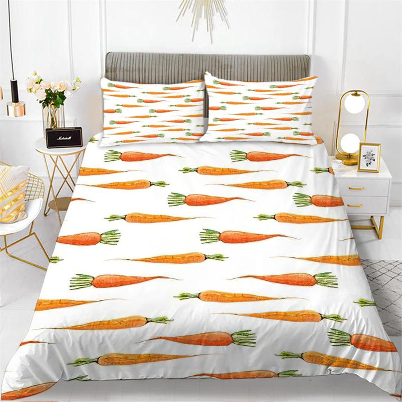 

Милый шикарный комплект постельного белья с фруктами для детей, декор комнаты для девочек и мальчиков, тропический ананас, вишня, гранат, принт, пододеяльник, наволочки EU single(135x200cm)