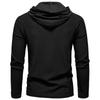 Men's Half-Zip Hooded Sweatshirt Casual Pullover for Men Autumn Winter Warm Textured Long Sleeve Hoodie Multi-Color Male Fashion Tops