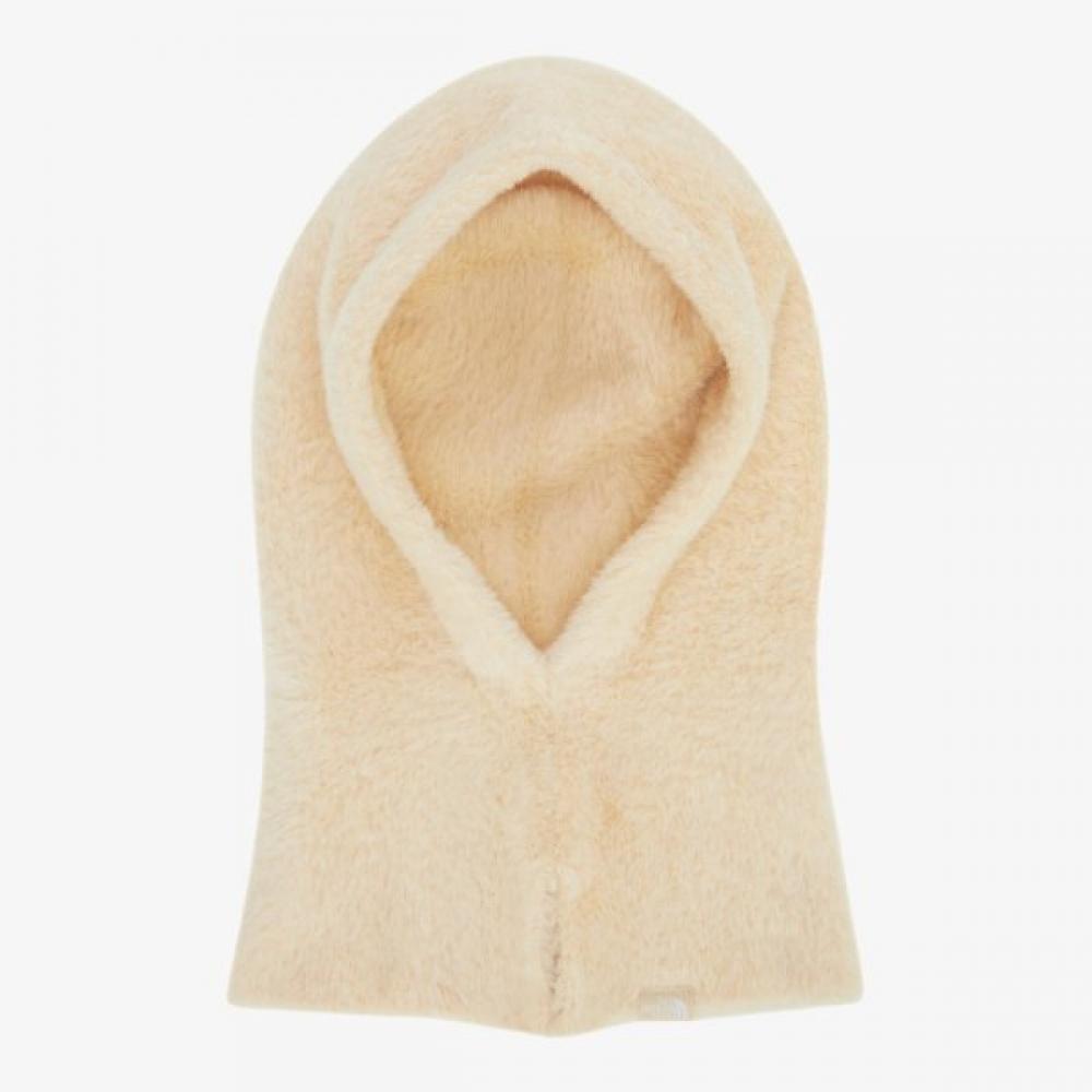 The North Face Kids Melly Fur Balaclava Cream Beige Na5ir53s