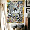 THE BATTLE CATS Wandteppich Ästhetisches Wandbehang Gedruckter Stoffdecke Dekorative Wandteppiche für Schlafzimmer Wohnzimmer Heimdekoration