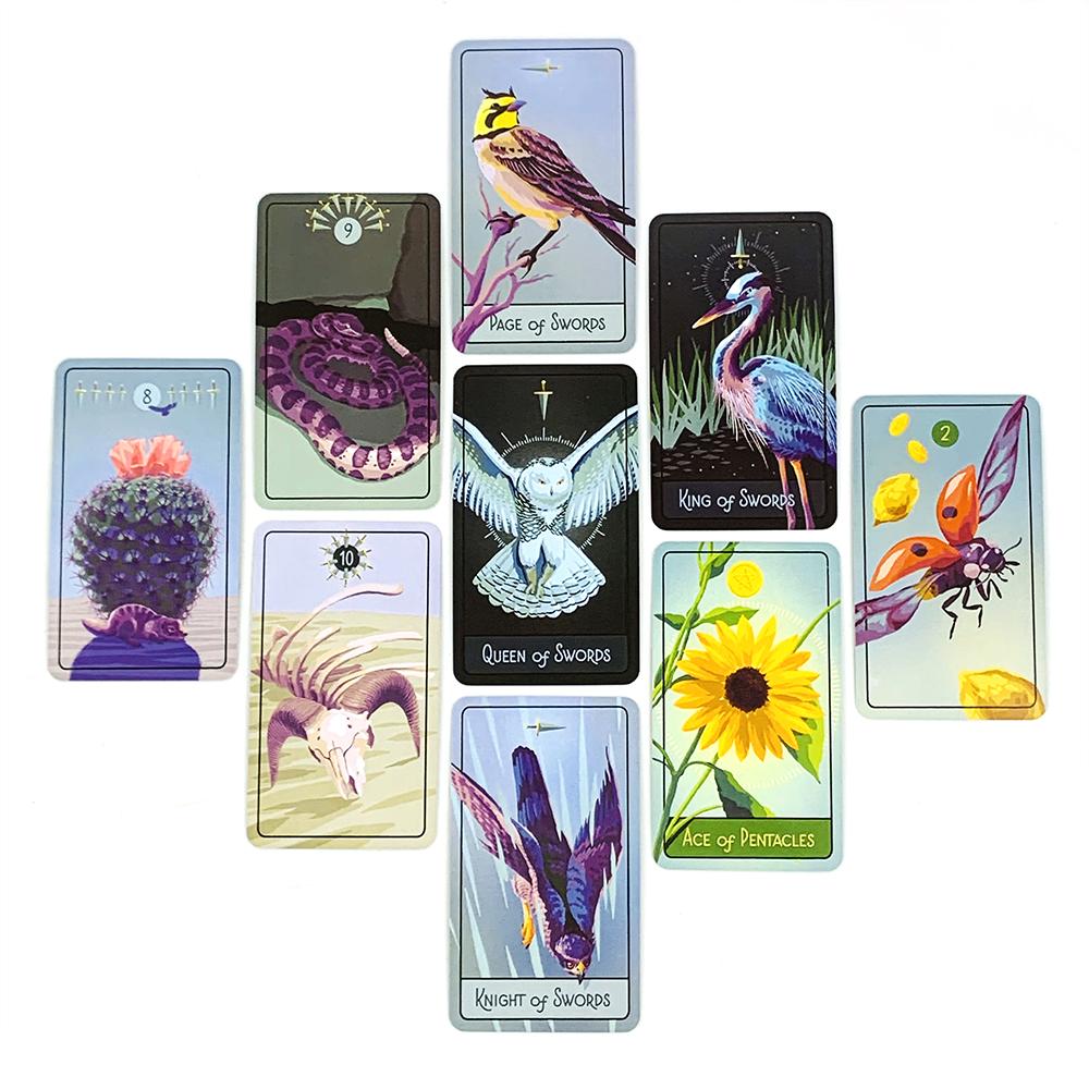 Exquisite Tarotkarten Ein 78-Karten-Orakel Englisch Visionen Vorhersage Wahrsagerei Edition Brettspiele Weihnachts- und Neujahrsgeschenke