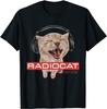 Radiocat The Bends Funny Music Cat Meme Cat Lover Graphic Unisex T T-Shirt