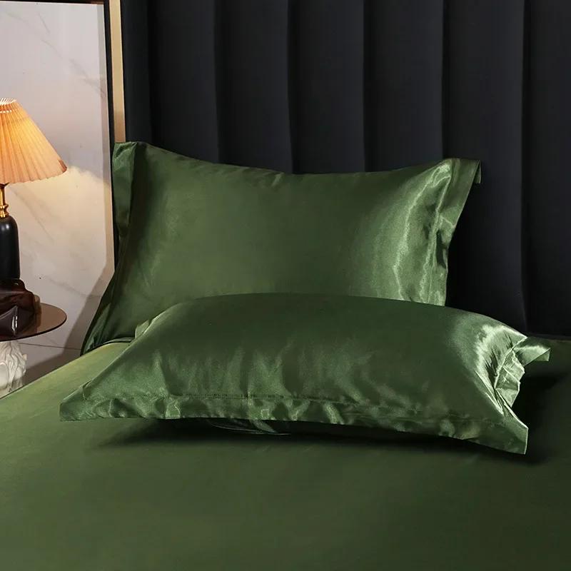2PCS 100% Pure Real Silk Pillowcase Natural Mulberry Pillow Case