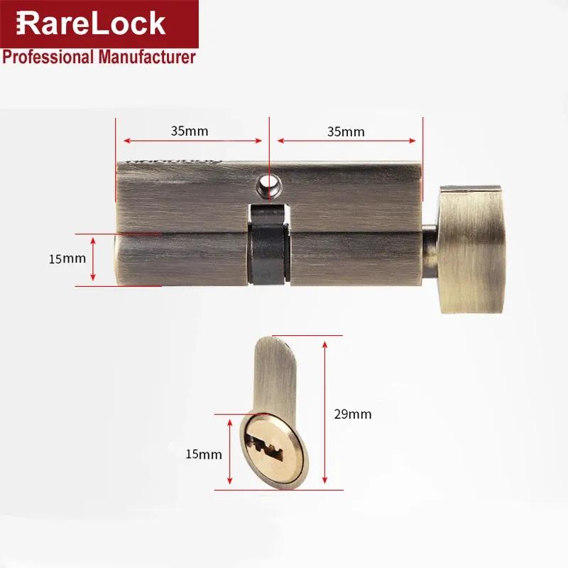 Door Lock Cylinder 4 Color for Bathroom Bedroom Office Hotel Building Hardware DIY Rarelock YP40 G