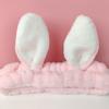 Color Matching Wash Face Hair Holder Soft Cartoon Rabbit Ear Shape Headband