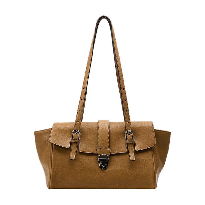 

Fur vegetable tanned sheepskin baguette briefcase workplace leisure commuter portable shoulder women s bag