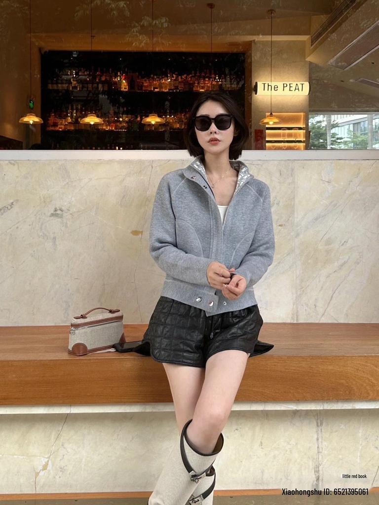 2023 Reversible Semi-High Neck Zip Cardigan – Autumn/Winter Edition