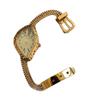 Vintage Unregelmäßiges Zifferblatt Damen Quarz-Armbanduhr Römische Ziffern Mesh-Metallarmband Einzigartige Mode Damen Tages-Kleideruhr