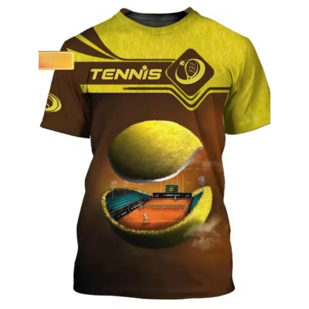 Fashion 3D Ball Pattern T Shirt for Men Hip Hop Trend Harajuku Streetwear Casual O-neck Short Sleeve Summer Loose Tops