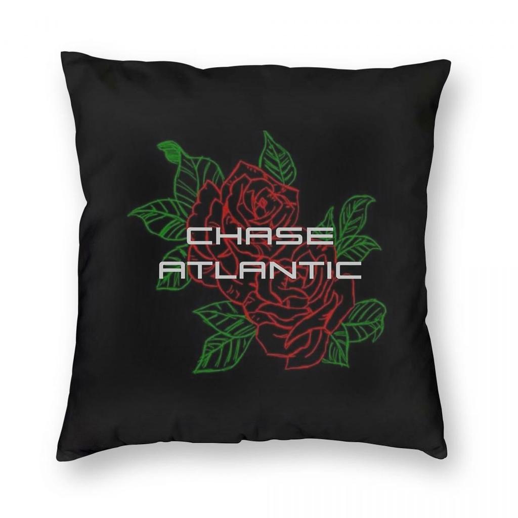 Chase Atlantic Rose Logo Square Pillowcase Pillow Cover Cushion Throw Pillow for Home Sofa Living Room