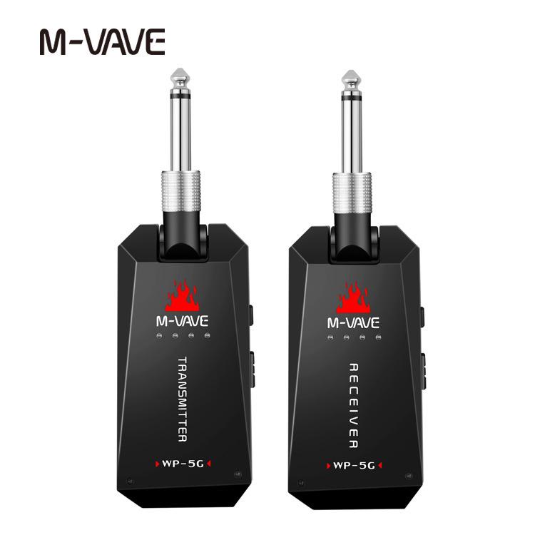 M-VAVE WP-5G 5,8 ГГц Перезаряжаемый Беспроводной Аудио Передатчик и Приемник для Гитары