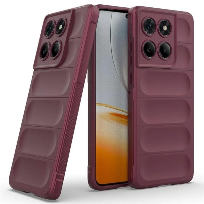 For Motorola Edge 60 5G TPU Case WANLONFENG HD Series Anti Slip Phone Cover with Tempered Glass
