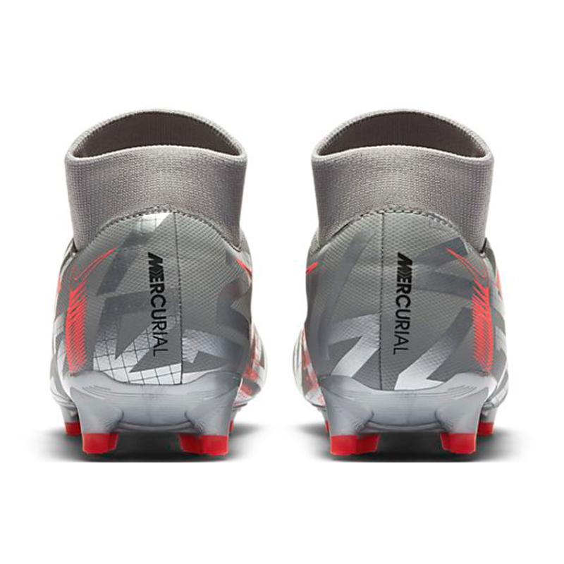 Nike Mercurial Superfly 7 Academy Mg Metallic Grey Crimson Sneakers AT7946-906