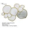 Decorative Dining Plates Cluster Serving Bowl 9-Grid Snack Dish Multi Platter Durable Modern Metal Tabletop Food Tray for Party Gathering Table Decor