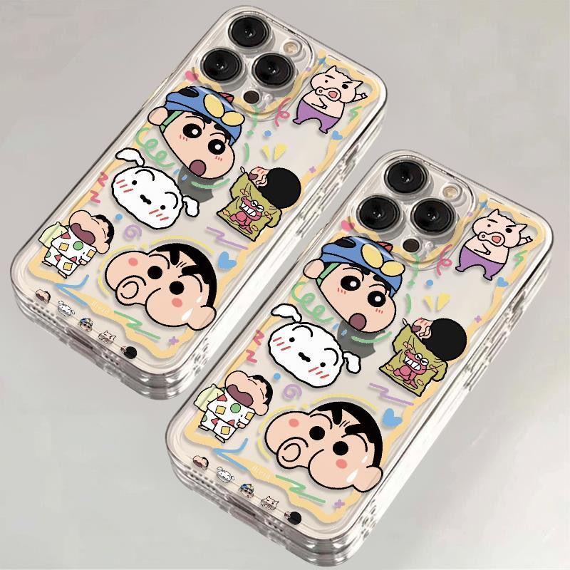 Pachacorgi Shin-chan iPhone 17/16 Pro/15/13 Pro Max/11/XS Transparent Case for Women