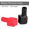 2pcs Marine Terminal Cover Terminal Cover Plastic Red & Black (Positive & Negative)