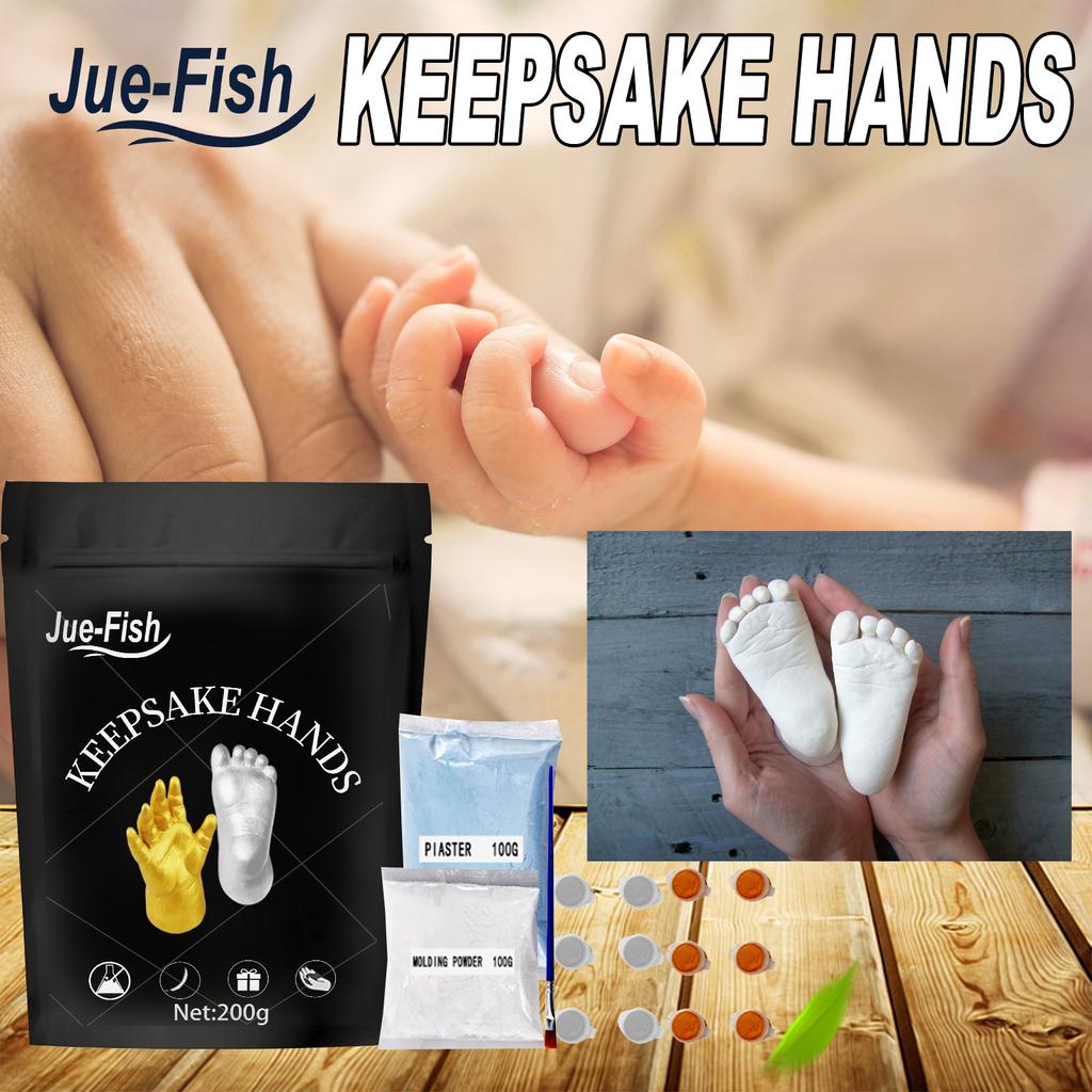 Buy JueFish Stereo Baby Hand Model Powder Children's Handprint