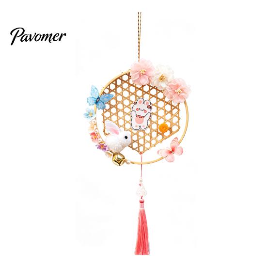 Nature Bamboo Weaving Ornaments Chinese New Year DIY Woven Lantern Making Kit for Kids Parent Child Activity Supplies Adults, Traditional Decorative
