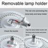 Modern Ceiling Fan With LED Light And Remote Control E27 Chandelier Fan Lamp 4 Speed Silent Powerful For Room Home Lighting