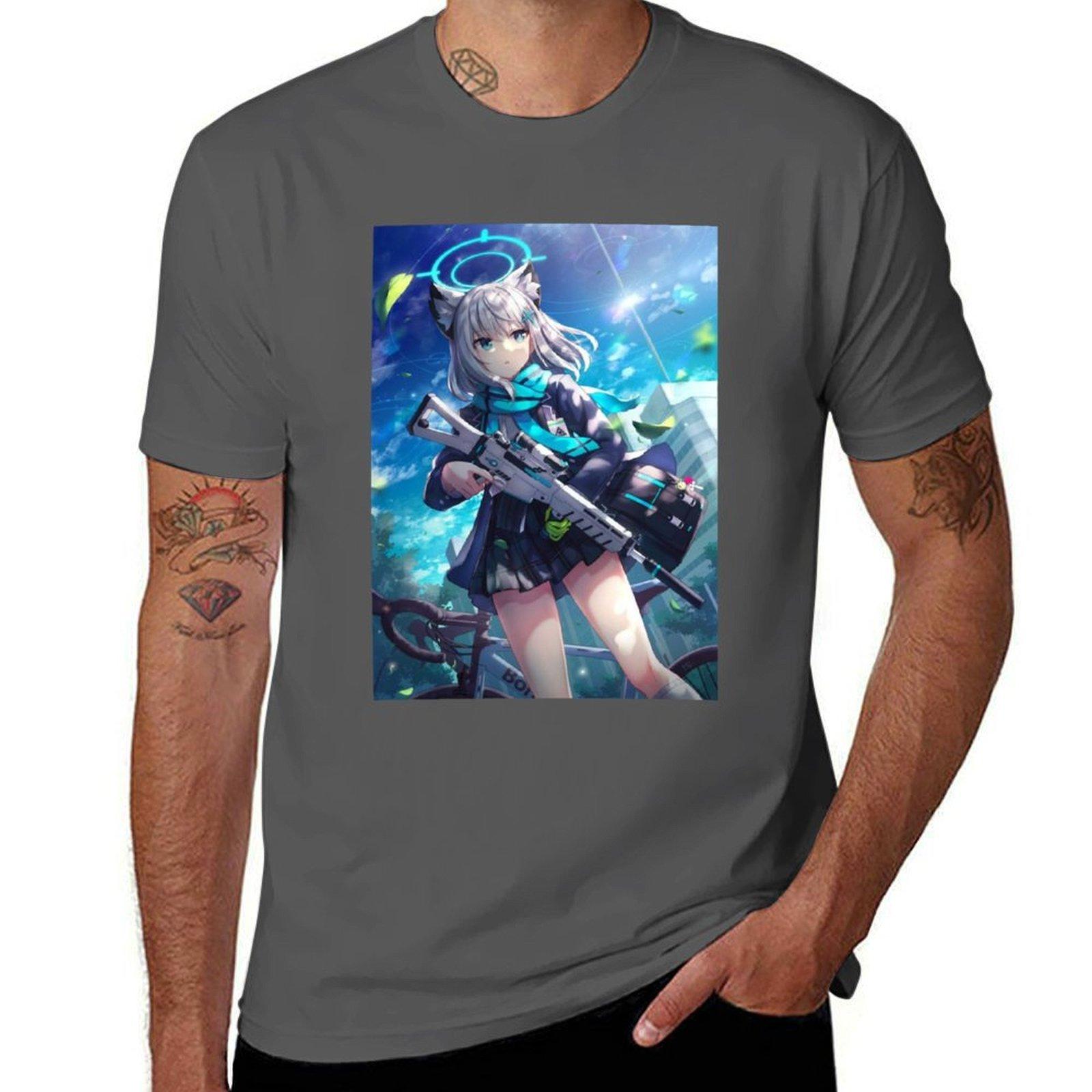 

Shiroko Blue Archive T-Shirt t shirt for man anime tshirt T-Shirt 4XL