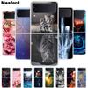 Do Samsung Galaxy Z Flip 3 4 etui odporne na wstrząsy twarde plastikowe etui tylne z poliwęglanu do Samsung Galaxy Z Flip3 5G ZFlip 3 etui na telefony śliczne