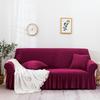 Universal Stretch Sofa Cover Cat-Proof Dust-Resistant Easy Fit for All Sofas Solid Color Protective Slipcover Easy Clean