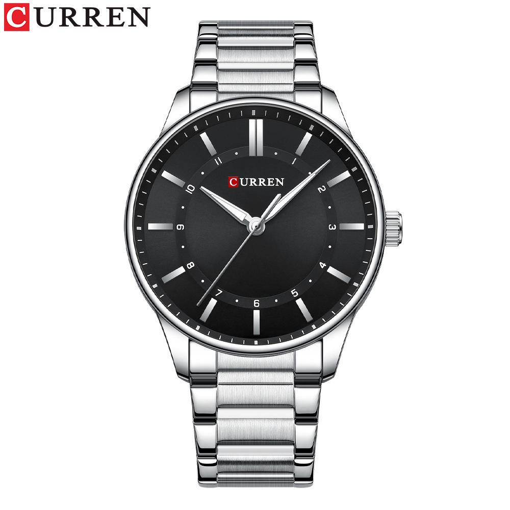CURREN 8430 Men s Waterproof Quartz Steel Band Watch - Business Casual Large Dial