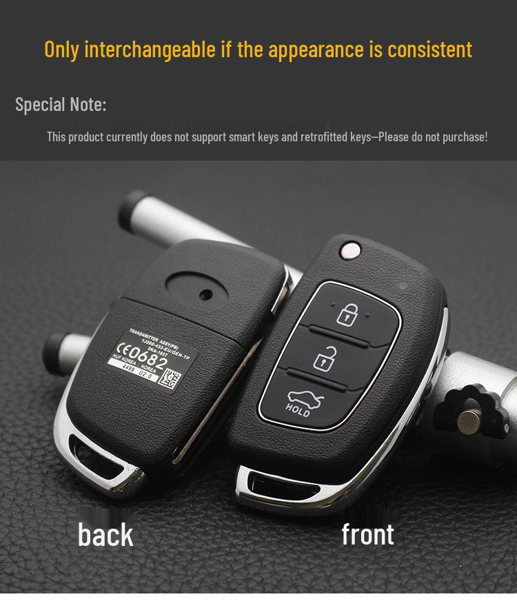 Modern Kia Key Shell for Tucson, New Santa Fe, Elantra, Langdong, IX25 - Remote Control Replacement