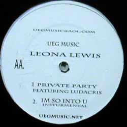 

12-дюймовая пластинка LEONA LEWIS - Private Party / I m So Into You UEG1201PROMO UEG Music UK Рэп и хип-хоп/R&B Б/У