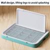 Large Indoor Dog Toilet High Walls Pet Potty Training Dog Urinal Toilet Anti Stepping Puppy Litter Box with Grid Pets Supplies
